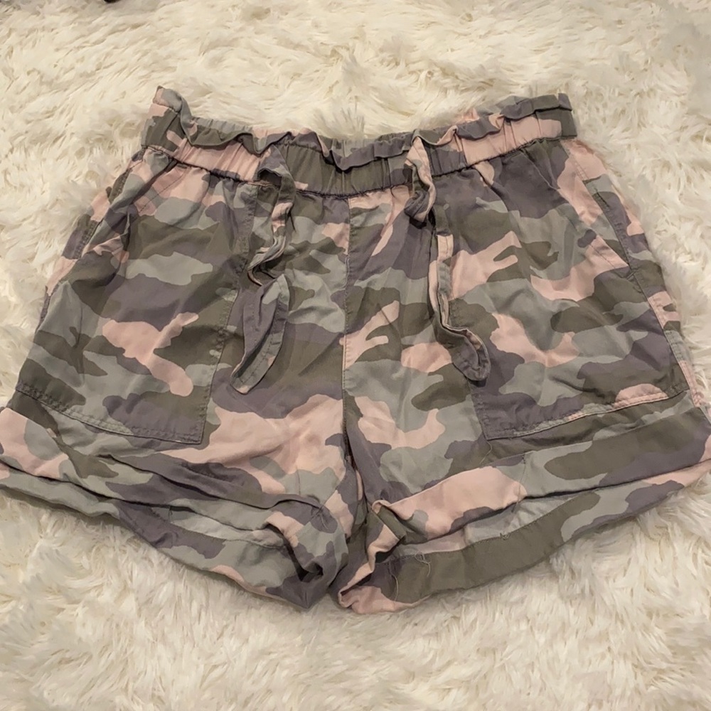 Aerie Light Pink Camo Shorts